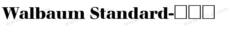 Walbaum Standard字体转换